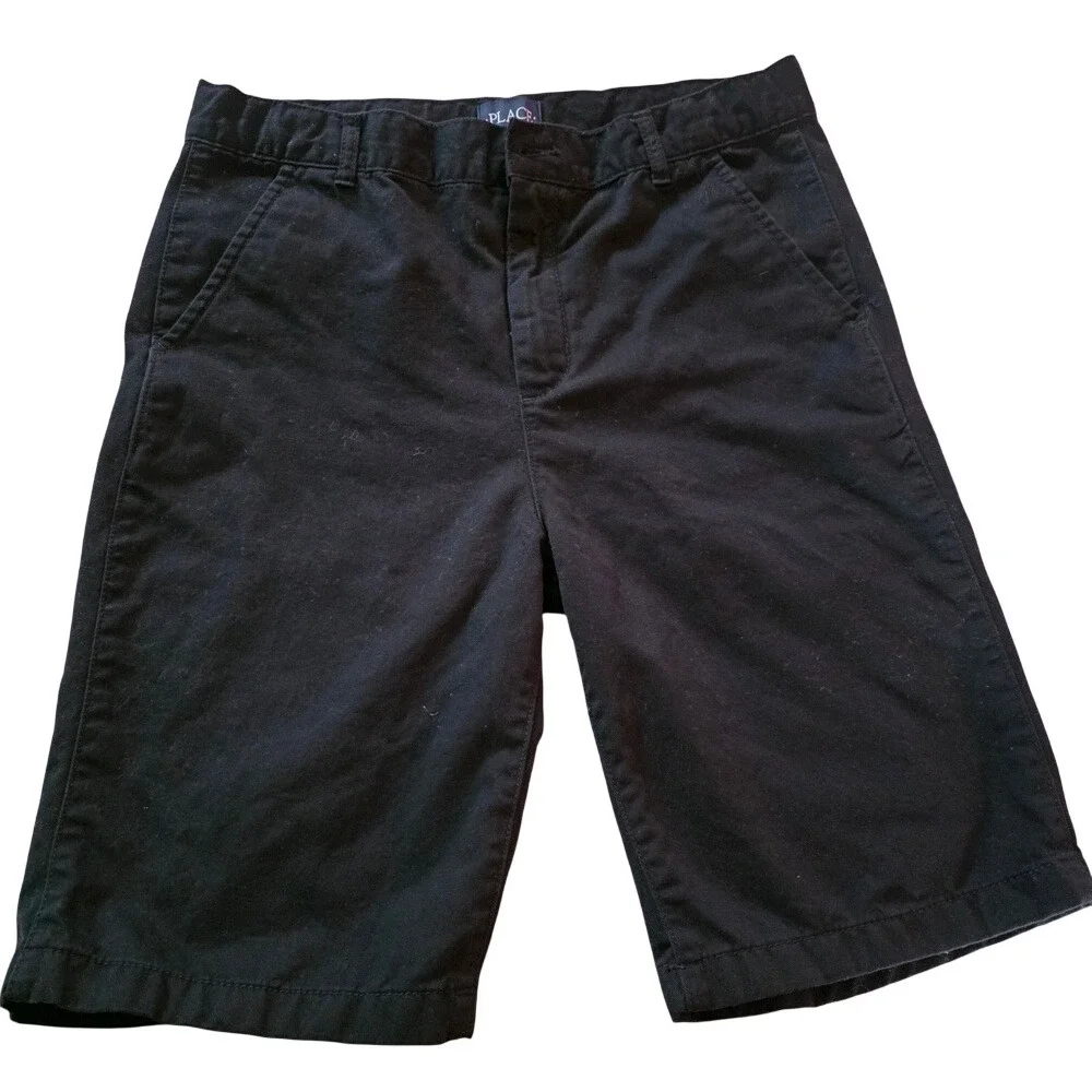 The Children's Place Black‎ Chino Shorts Size 16 School Uniform Casual Preppy